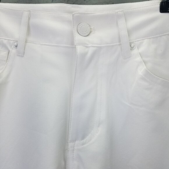 Tretorn Cropped Cuffed Pants Women's 4 Lightweight Pedal Pushers Golf White NEW - Picture 7 of 16